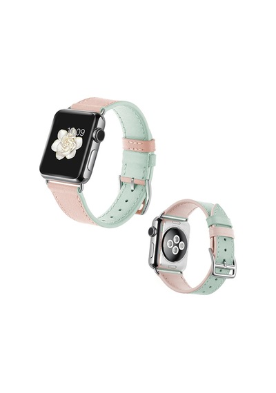 Ally Apple Uyumlu  Watch 7 45 MM 6-5-4 44 MM Hakiki Deri Kayış Kordon 3-2-