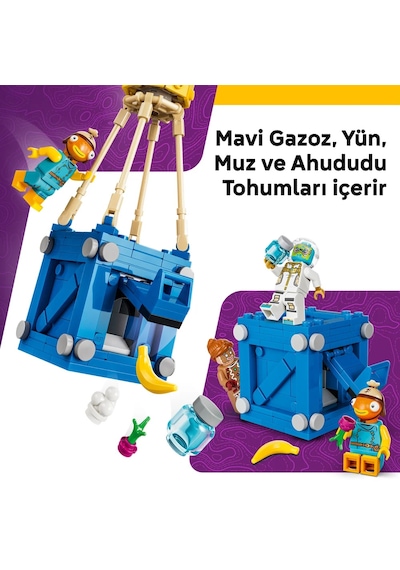 LEGO® Fortnite® Mühimmat Desteği 77080 - 10 Yaş ve Üzeri Çocuklar için 3 Minifigür İçeren Yaratıcı Oyuncak Yapım Seti (314 Parça)