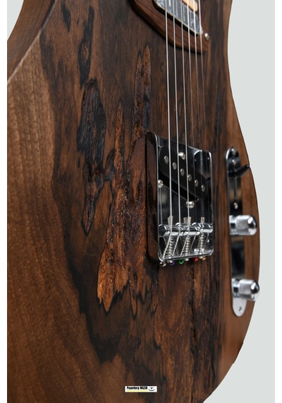 Elektro Gitar Telecaster Özel Ceviz Custom Yıllanmış Ağaç Kişiye Özel Honeyburst