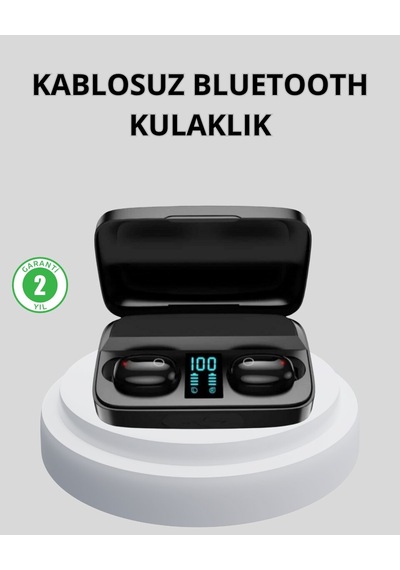 Tws Bluetooth Kulaklık 1800mah Şarj Kutulu Dijital Ekranlı Mh-hs4999-3881