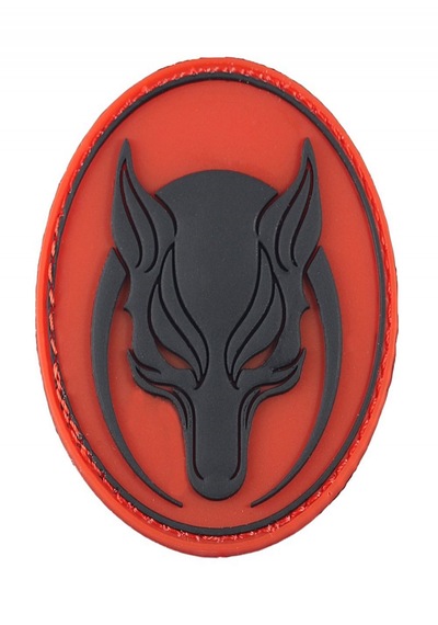 Safariavm Börü Kurt Türk Yuvarlak 3d Silikon Pvc Arma Kırmızı
