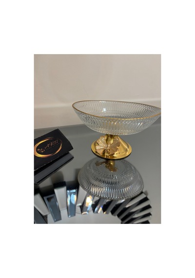 Gold Metal Ayaklı Kelebekli Yaldızlı Küçük Şekerlik, Lokumluk, Sunumluk Gold-metal-yaldız