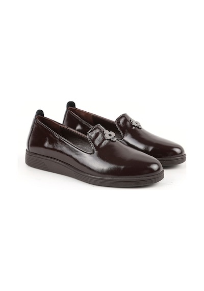 Libero Kadın Loafer Babet Günlük Hakiki Deri Parlak Rugan Çiçek Toka Detaylı Esnek Kauçuk Taban L061.538 Kahve Libero Kadın Loafer Babet Günlük Hakiki Deri Parlak Rugan Çiçek Toka Detaylı Esnek Kauçuk Taban L061.538 Kahve
