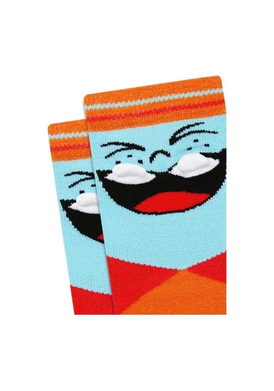 Brz Kids 3D Gülen Surat Desenli Erkek Çocuk Çorabı 3Lü Set