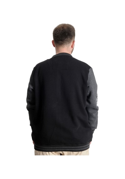 Mode Xl Büyük Beden Erkek Kolej Mont My Field 23626 Siyah 001