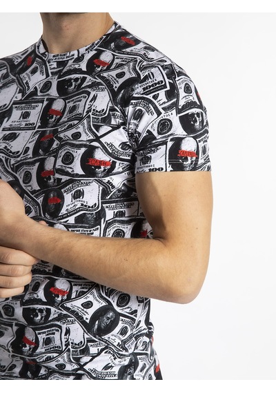 Philipp Plein Erkek Tshirt  PP524P Beyaz - Siyah