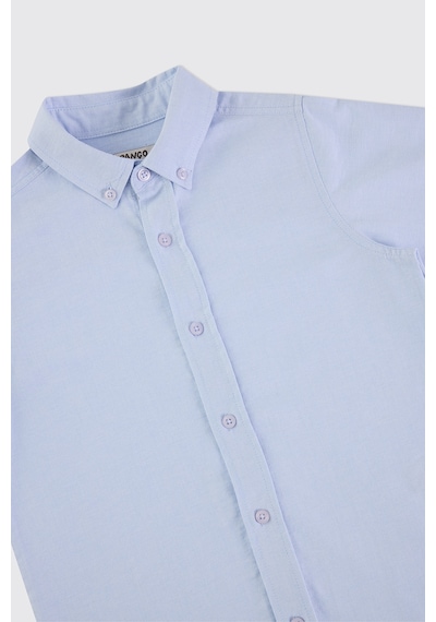Panço Erkek Çocuk Basic Mavi Oxford Gömlek