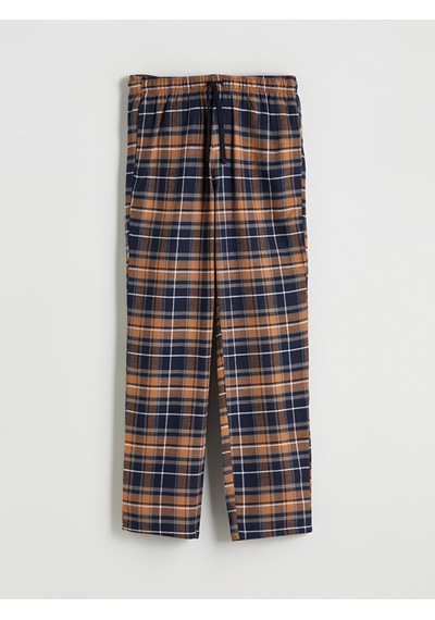 LC Waikiki Lc Waıkıkı Sarı Standart Kalıp Ekose Erkek Pijama Alt