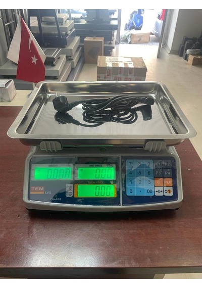 Evg 30 Kg 5 Gr Fiyat Hesaplamalı Pazarcı Terazisi
