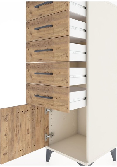 Hyperion Dolap 5 Çekmeceli Tek Kapaklı 44x44x134 Aytaşı-çam Aytaşı Hyperion Dolap 5 Çekmeceli Tek Kapaklı 44x44x134 Aytaşı-çam Aytaşı
