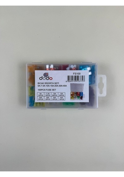 Bıçak Sigorta Seti 5a-7.5a-10a-15a-20a-30a-40a - Fs 100 2 - 3 - 5 - 7.5 - 10 -15 - 20 - 25 - 30 - 35