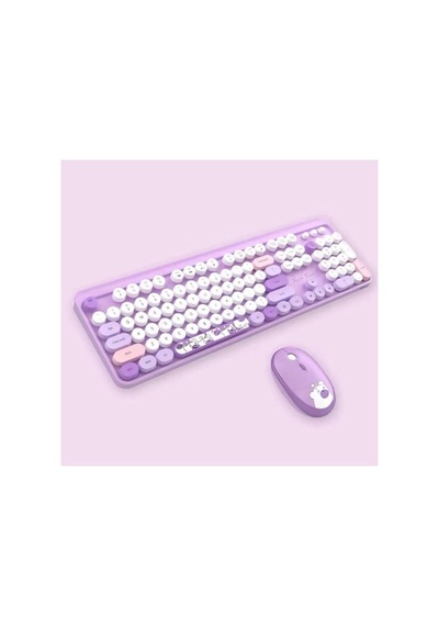 Ergonomik Mor Klavye Mouse Seti - Uzun Süreli Kullanım İçin Diğer