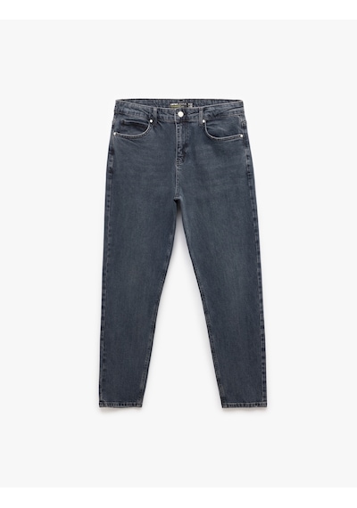 Koton Pamuklu Normal Bel Tapered Fit Jean Pantolon - Joe Jean İndigo Stone 7wam40045nd İndigo - Taş Koton Pamuklu Normal Bel Tapered Fit Jean Pantolon - Joe Jean İndigo Stone 7wam40045nd İndigo - Taş