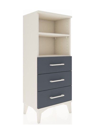 Arges Komodin 2 Raflı 3 Çekmeceli 44x30x106 Aytaşı-antrasit Aytaşı