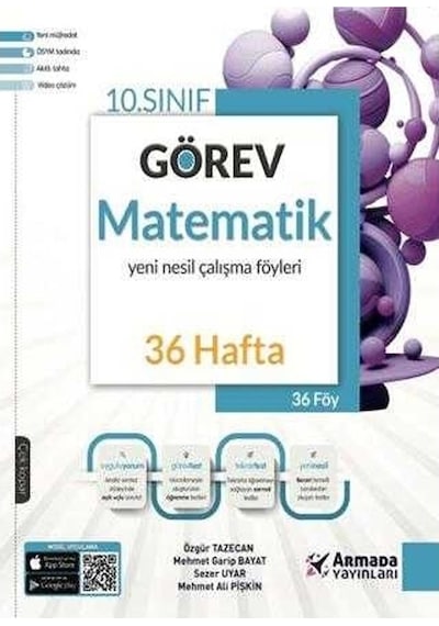 Armada 10.sınıf Görev Matematik Yeni Nesil Çalışma Föyleri 36 Hafta