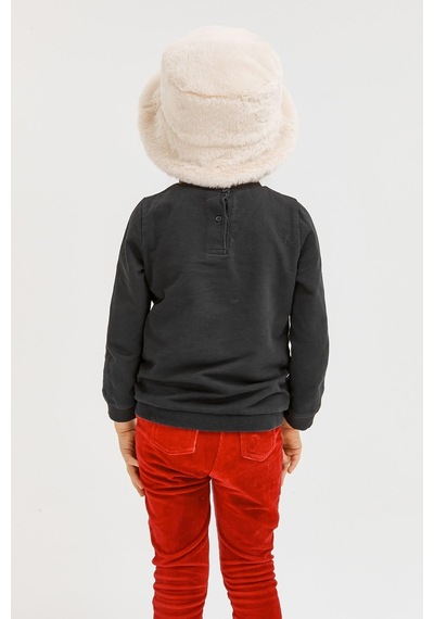 Benitto Kids Benittokids Kız Çocuk Peluş Bucket Şapka 7001-ekru Ekru