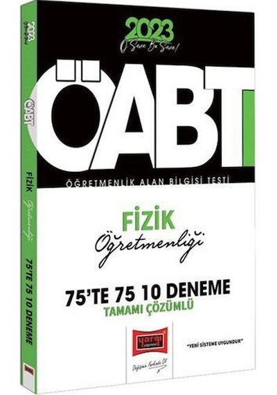 2023 KPSS ÖABT Fizik Öğretmenliği Tamamı Çözümlü 10 Deneme- Yargı Yayınları