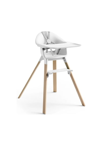 Stokke Clikk Highchair White Ergok Mama Sandalyesi, Kolay Kurulum Ve Hafif Tasarım