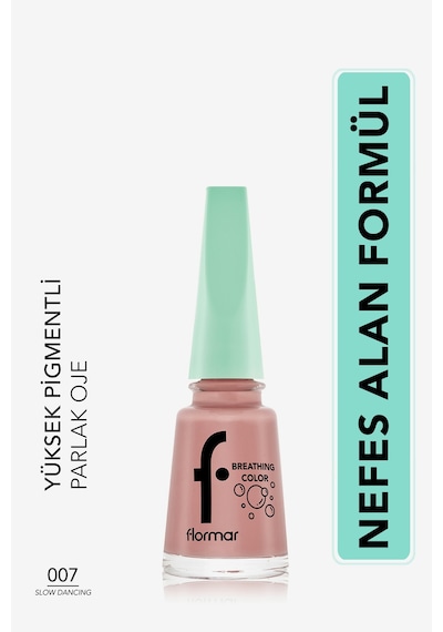 Flormar Breathing Color Yüksek Pigmentli Parlak Bitişli Oje 007