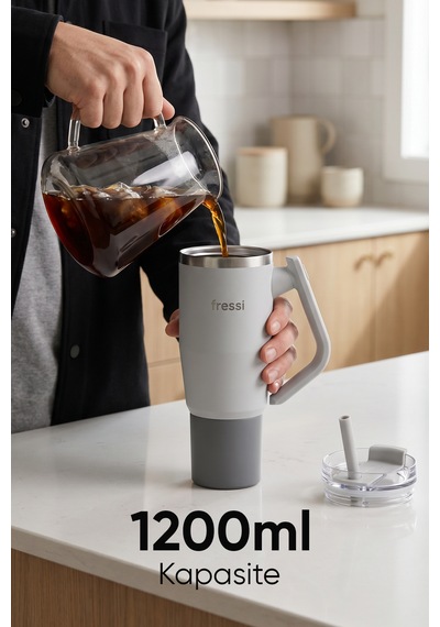 Montela Termos Paslanmaz Çelik 1200 Ml Fr-t1210 Gri