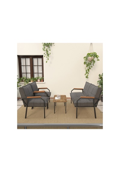 Mygusi Hayal Balkon, Bahçe, Cafe, Metal Kanepe Koltuk Takımı , Bahçe Mobilyası, 211 Sehpalı - Koyu Gri Mygusi Hayal Balkon, Bahçe, Cafe, Metal Kanepe Koltuk Takımı , Bahçe Mobilyası, 211 Sehpalı - Koyu Gri