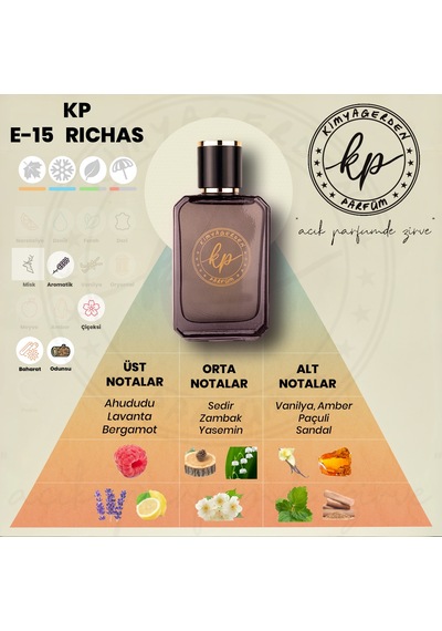 Kimyagerden E-15 Erkek Parfüm EDP 50 ML