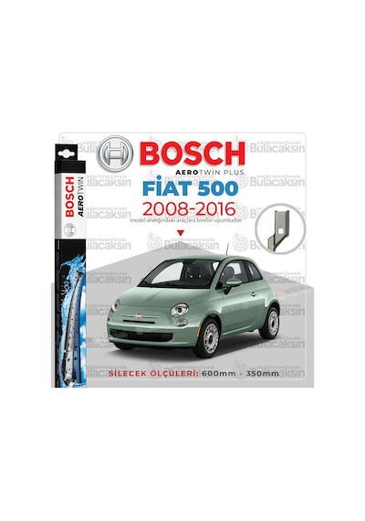 Fiat 500 Muz Silecek Takımı 2008-2016 Bosch Aerotwin