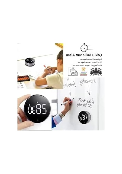 Dijital Zamanlayıcı - Led Ekran, Mıknatıslı Ve Kullanışlı