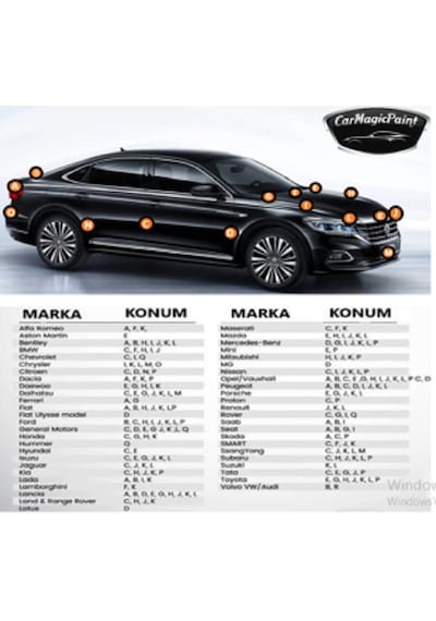 Seat Ll4u Rötüş Boyası Rötüş Çeliği Seti