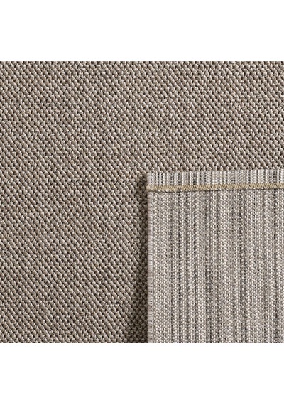 Yumuşak Bukleli Sisal Jüt Salon Oturma Odası Kahverengi Renkli Yuvarlak Halı