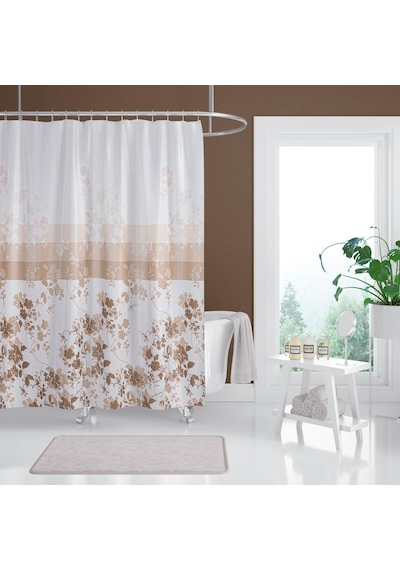 Zethome Tropik Banyo Duş Perdesi 4131 Tek Kanat 1x120x200 Çok Renkli