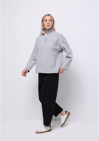 Colins Regular Fit Orta Bel Düz Kadın Siyah Eşofman Altı Cl1076081 Q1.v2 Blk Siyah