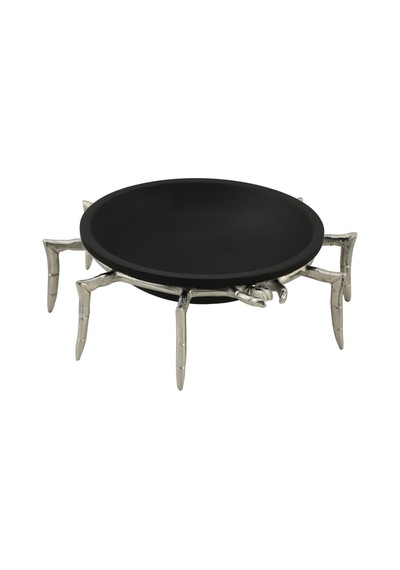 Vitale Crab Dekoratif Tabak Silver 40x40x12 Cm Ak.ıu0423 Diğer