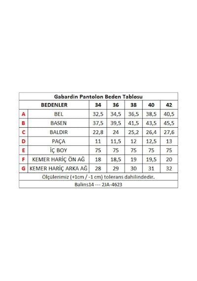 Balins Kadın Gabardin Pantolon Turuncu