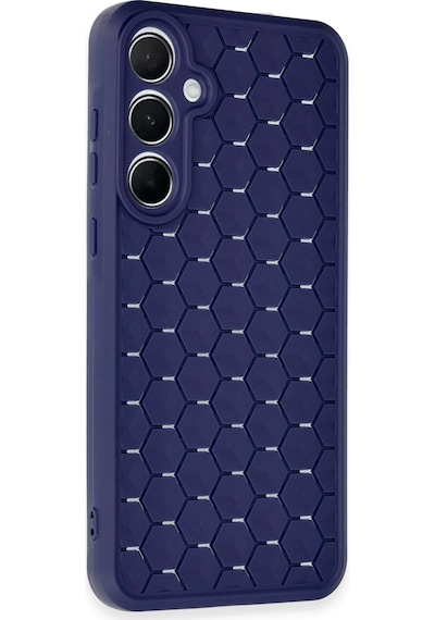 Newface Samsung Galaxy Uyumlu A55 5g Kılıf Petek Silikon Kapak Semeglbl - 23 - Lacivert