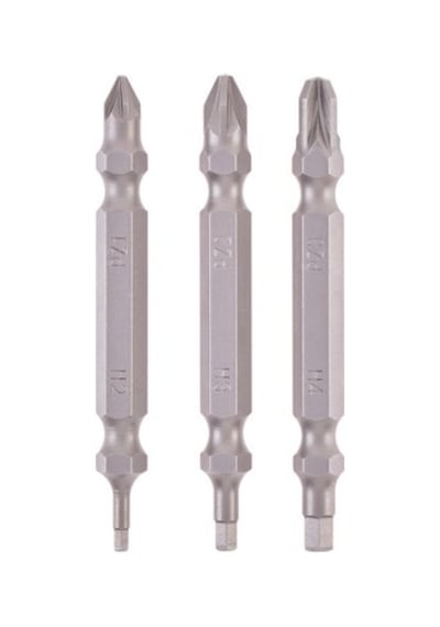 Çift Uçlu Bit Seti 3 Parça 65 Mm, Çok Yönlü Uç Profilleri İle