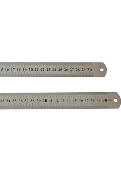 İpekbazaar Çelik Cetvel 30 CM - 50 CM Gri