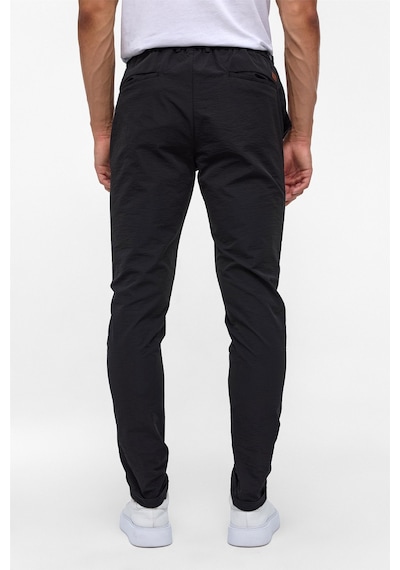 Süvari Siyah Slim Armürlü Jogger Pantolon