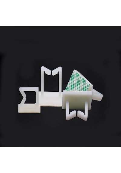 Koodmax Wt-4 Geçmeli Kablo Klipsi -toplayıcı - Yapışkanlı - Sabit Kelepçe - 50 Adet