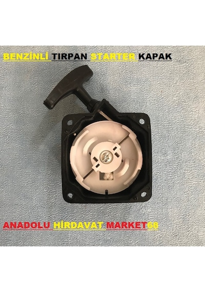 Benzinli Tirpan Ip Çekme Çaliştirma Kolu Starter Kapak Telli