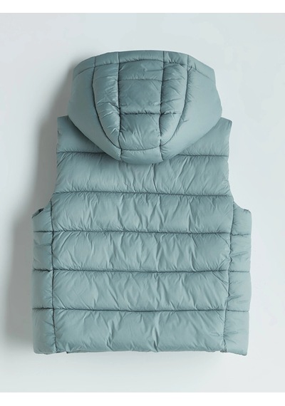 LC Waikiki Lcw Kids Yeşil Kapüşonlu Kız Çocuk Şişme Yelek Lıght Green