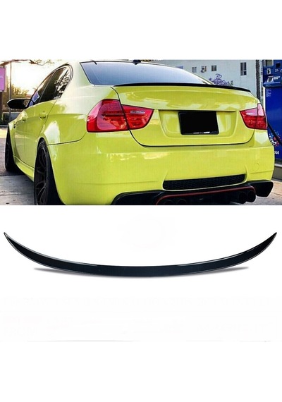 Bmw E90 Uyumlu 2006-2012 Uyumlu Plastik Parlak Siyah M3 Spoiler
