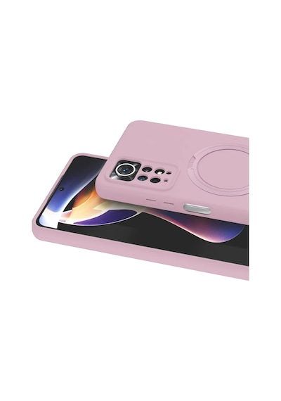 Xiaomi Redmi Note 12 Pro 4g Regal Magsafe Standlı Kapak - Açık Pembe 0.2M-Çok Renkli