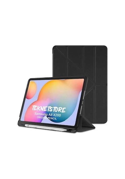 Apple Uyumlu iPad, 7. 8. 9. Nesil 2020 /2021 10.2 Kılıf Katlanır Kalemlikli Standlı Uyku Modlu Akıllı Kapak Kılıf
