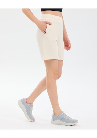 Skechers W Essential 5 Inch Sweat Short Kadın Beyaz Şort S2610001-3855