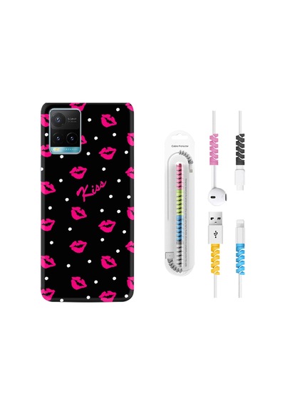 Vivo Y33S Kılıf Kablo Koruyuculu Kiss 1392