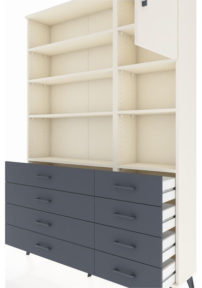 Arges Dolap 8 Raflı 8 Çekmeceli Tek Kapaklı 132x30x195 Aytaşı-aytaşı/antrasit Aytası/antrasıt Arges Dolap 8 Raflı 8 Çekmeceli Tek Kapaklı 132x30x195 Aytaşı-aytaşı/antrasit Aytası/antrasıt