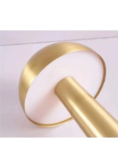 Masa Lambası Gece Lamba Mantar Model Usb Şarjlı Dekoratif Gold Re