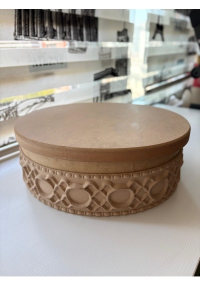 Ham Ahşap Oval Dekoratif Kutu 7