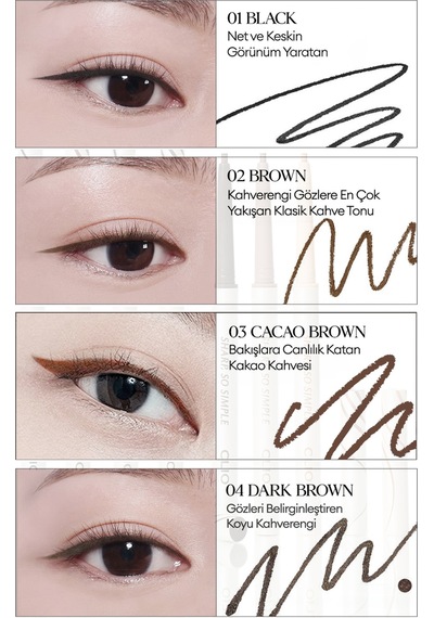 Suya Dayanıklı, İnce Uçlu Göz Kalemi Clıo Sharp So Simple Waterproof Pencil Liner 007 Creamy Ivory 07